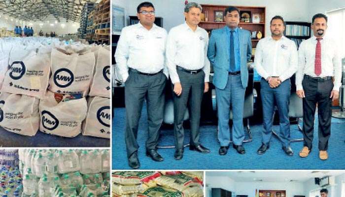 දිට්වාගෙන් පීඩාවට පත් පවුල් 1,000කට AMW වෙතින් සහනාධාර