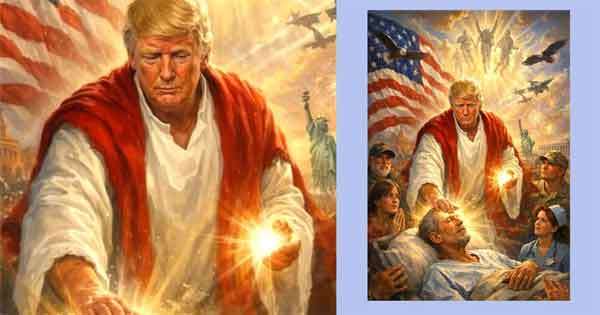 ට්‍රම්ප් ජේසුට සමාන කරලා