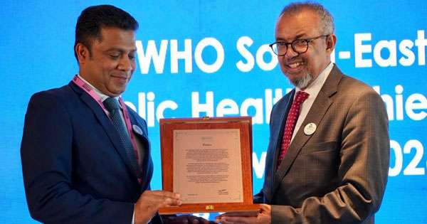 ලෝක සෞඛ්‍ය සංවිධානයෙන් ලංකාවට ලොකු ඇගයීමක්