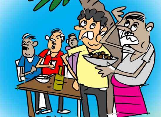 දඩමස් පාටියෙන් පටි රෝල් වෙලා