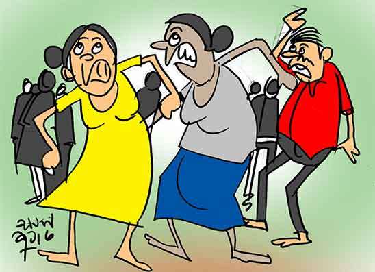 අවතැන් කදවුරට අනියම් බිරිය ගෙනත් ජංජාලයයි