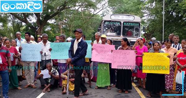 අලි මිනිස් ගැටුමට විසඳුමක් ඉල්ලා ගොවීහු පාරට බසිති