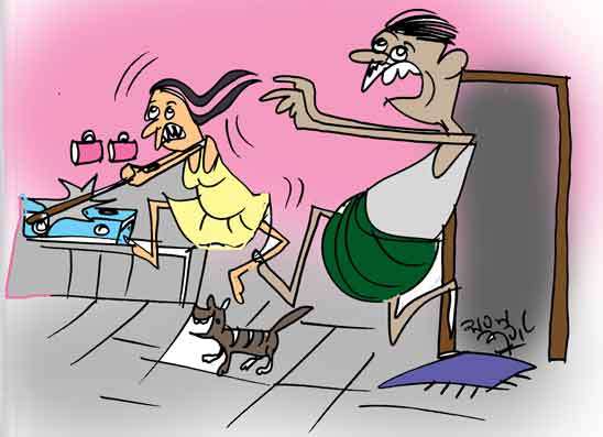 ඇද හොයන්න ගිහින් දර ළිපට බහින්න වෙලා