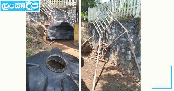 වතුර ටැංකිය කඩාවැටි සිසුන් පහක් රෝහලේ