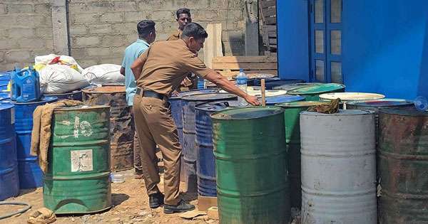 සැඟවු තෙල් තොගයක් යාපනය-කිලිනොච්චියෙන් සොයාගනී