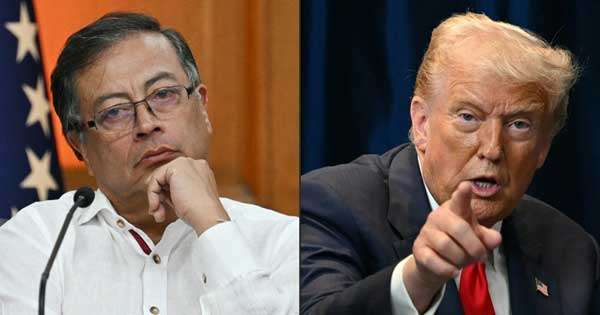 කොලොම්බියාවට ට්‍රම්ප්ගෙන් අනතුරු