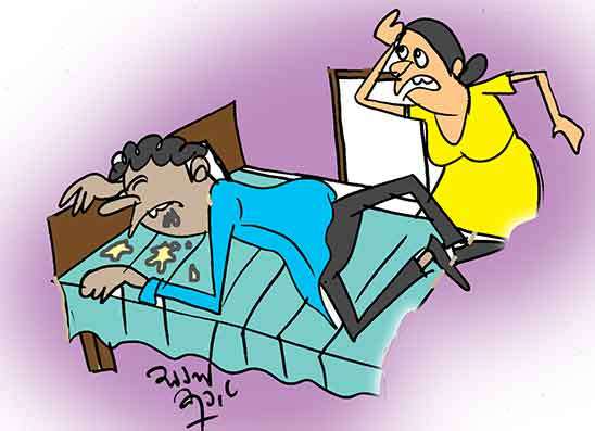 “තැපෑලෙන් කරන්ට්” වැදී  හතර ගාතෙන් වැටිලා
