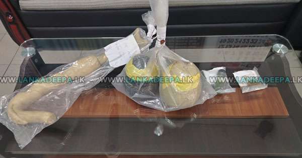 නිධානයකින් ගත්බවට සැක භාණ්ඩ සමඟ අයෙක්