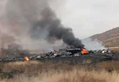 තුර්කි හමුදා ගුවන් යානයක් කඩා වැටී 20 ක් මරුට