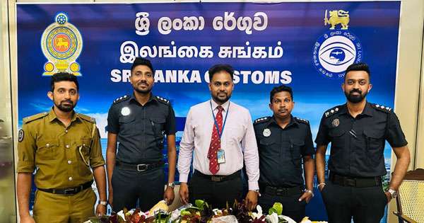 විසිතුරු පැළ සමඟ ගුවන් මගියෙක්  අත්අඩංගුට