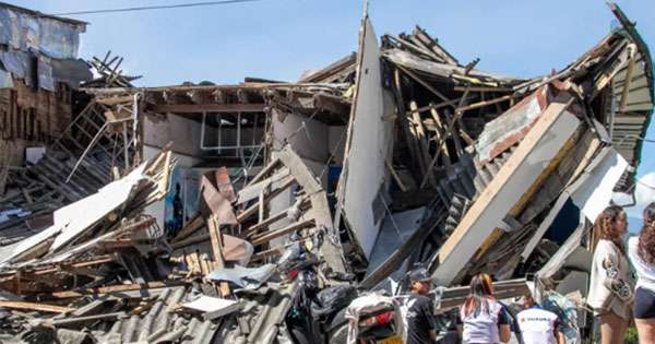 කොලොම්බියා භූ කම්පනයෙන් 111ක් මරුට