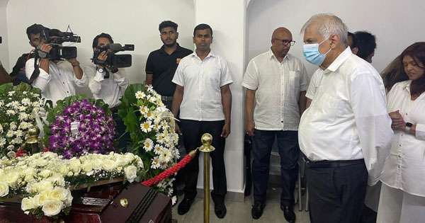 රනිල්ගෙනුත් මරියසෙල්ට අවසන් ගෞරව