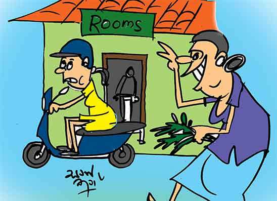 කුණු හොයන්න ගිහින්  ඇදගෙන නාලා