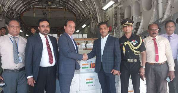 ඉන්දීය ආපදා ආධාර තොගයක් කටුනායකට