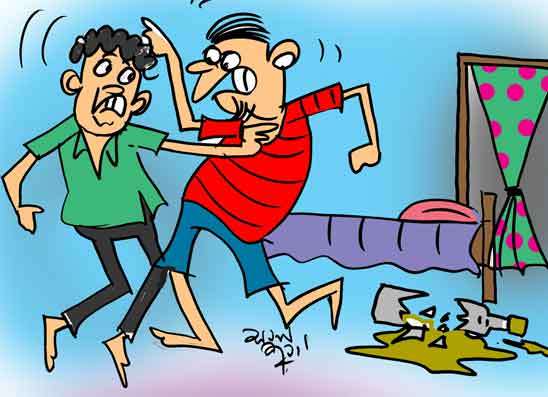 අඹ යාලුවෝ ඇරගෙන රහසේ සාදය හබක්