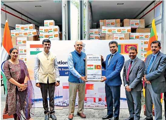 ඉන්දියාවෙන් ලංකාවට  කෝටි 520 ක අත්‍යවශ්‍ය ඖෂධ