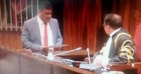 නව මන්ත්‍රී හබීබ් රිෆාන් දිවුරුම් දෙයි