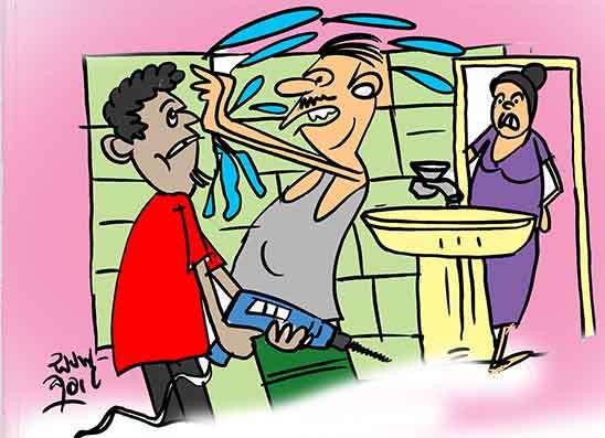 කුණු කොල්ලෙට ගිහින් අතින් පුදලා