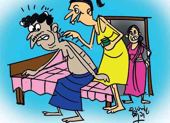 අනියම් පෙම අහුවී  බිරිඳට යකා වැහිලා
