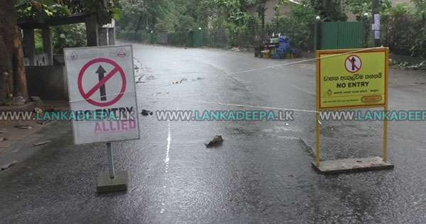 ගන්නෝරුව හල්ඔළුව මාර්ගය තාවකාලිකව වහයි