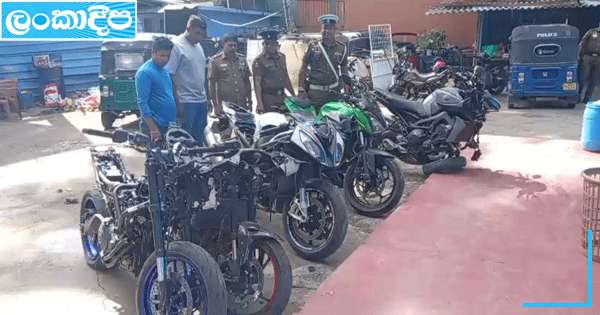 කෝටි දෙකක අධිබලැති යතුරු පැදි පහක් සමග ගරාජ් හිමියෙක් මාට්ටු