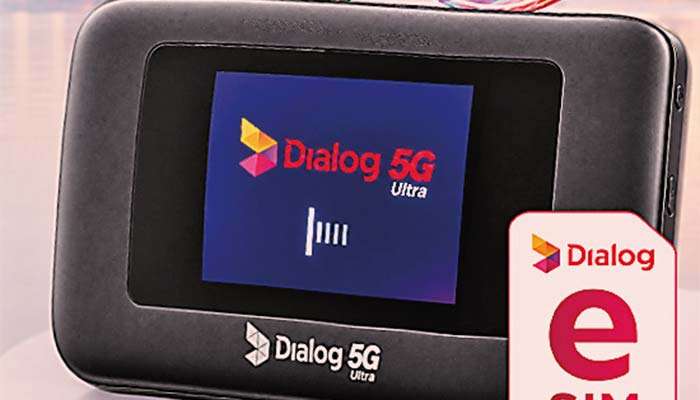 ඩයලොග් අධිවේගී 5G සම්බන්ධතාවෙන් බලගැන්වෙන දකුණු ආසියාවේ ප්‍රථම 5G Ultra eSIM MiFi රවුටරය වෙළෙඳපොළට