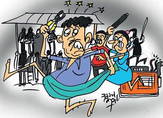 සංගීතෙට කොකු දාලා  ගෑනුන්ගෙන් ගුටිකාලා