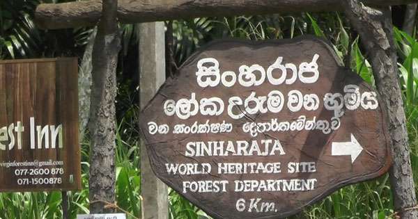 සිංහරාජ ‘කුඩව‘ පිවිසුම දින 6ක් වහයි