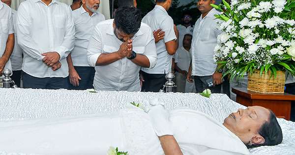 නන්දා මාලිනියට ජනපතිගෙන් අවසන් ගෞරව