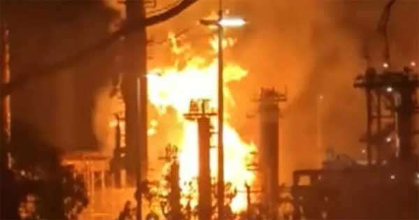 ඕස්ට්‍රේලියාවේ තෙල් පිරිපහදුවක ගින්නක්