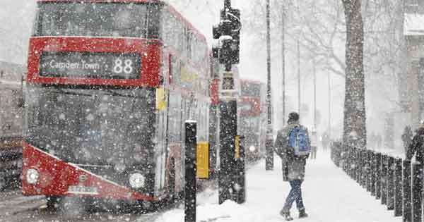 එංගලන්තයට හිම කණාටුවක්