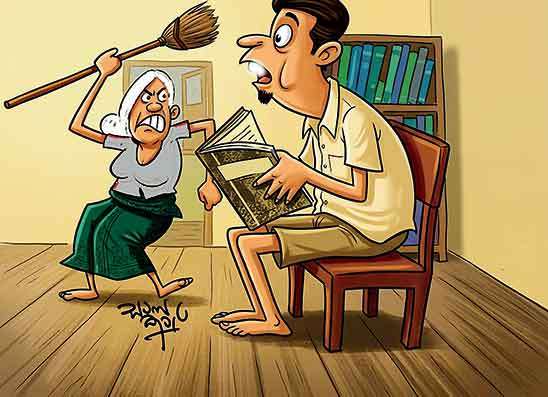 ‘හුති’ පැටලී කොසු පහර දීලා
