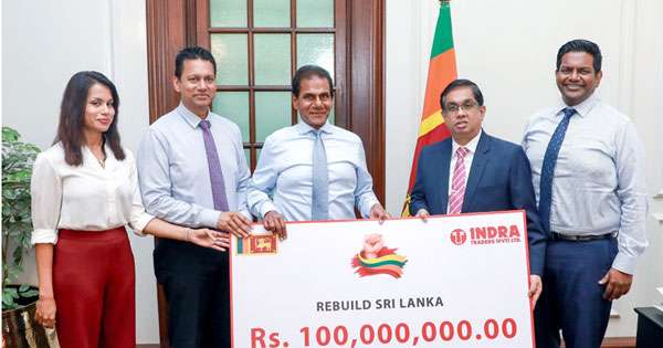 රට ගොඩ නගන්න ඉන්ද්‍රා ට්‍රේඩර්ස් කෝටි දහයක් දෙයි