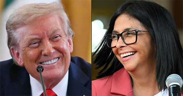 ට්‍රම්ප් වෙනිසියුලා නායිකාවත් හමුවෙලා