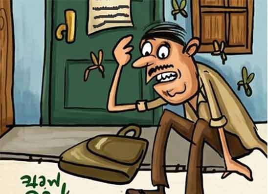 බිරිය අන්දන්න ගිහින් මදුරුවන් තළ තළා එලියේ ලැගලා