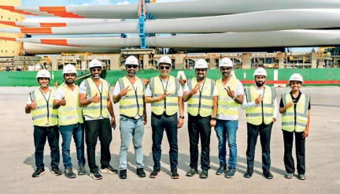 මන්නාරම හේවින්ඩ් සුළං බලාගාර ව්‍යාපෘතියේ  මෙගාවොට් 25 ක පළමු ටර්බයින තොගය ශ්‍රී ලංකාවට