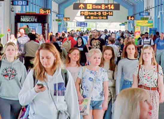 සංචාරක පැමිණීම් ලක්ෂ 08 ඉක්මවයි