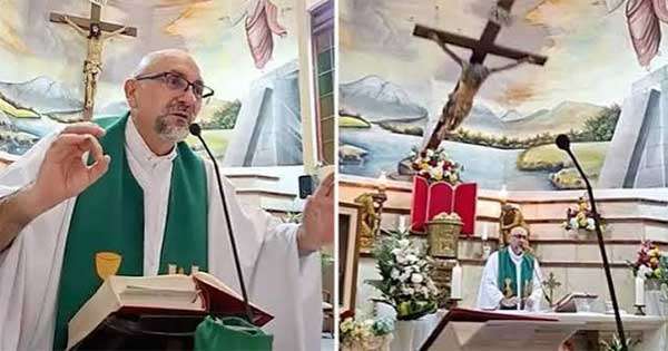 පූජකතුමා කුරුසියට යටවෙයි