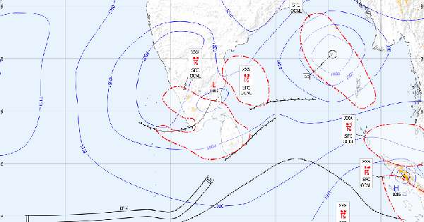 පීඩන අවපාතය ගැඹුරු පීඩන අවපාතයක් දක්වා වර්ධනය
