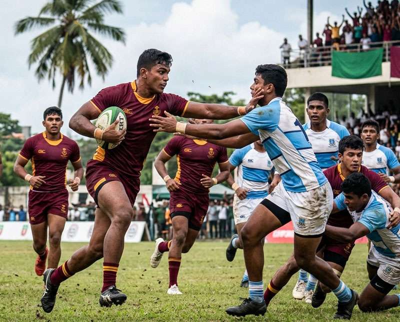 පාසල් රග්බි පිටියේ ත්‍රිත්ව සිංහයෝ අපරාජිතව ඉදිරියටම