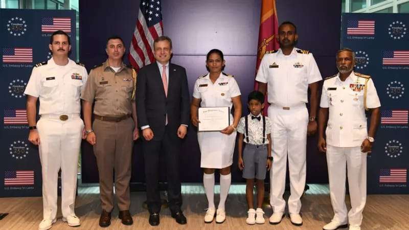 ශ්‍රී ලංකා නාවික හමුදාවේ ලුතිනන් කමාන්ඩර්වරියකට ඇමෙරිකා එක්සත් ජනපදයේ සුවිශේෂී අගැයීමක්