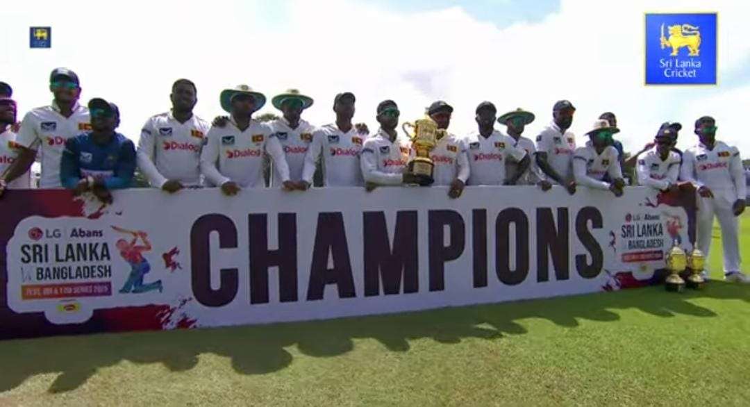 ටෙස්ට් තරගයේ ජය ශ්‍රී ලංකාවට...