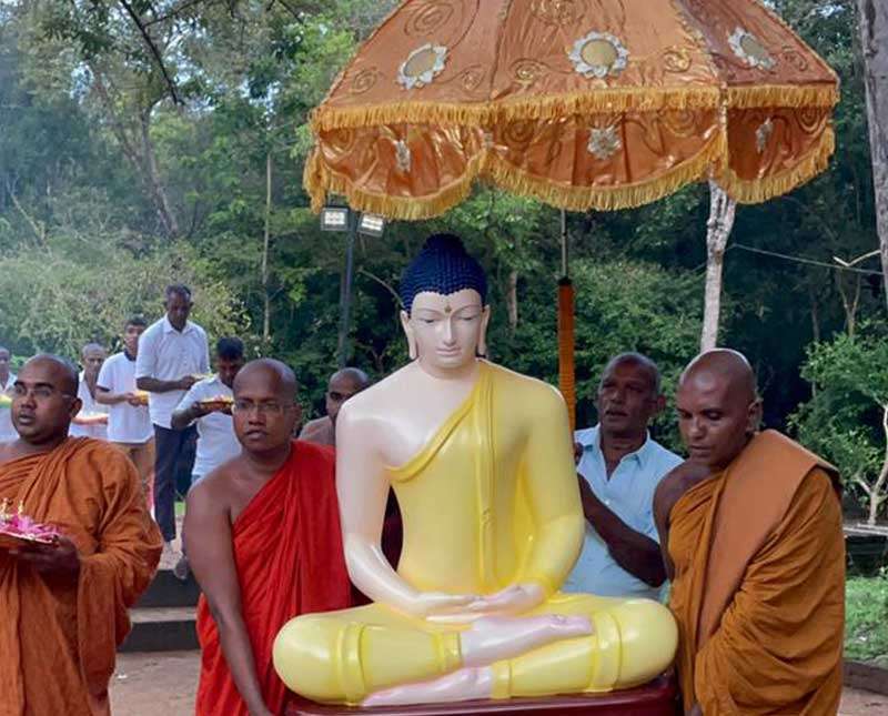 සපුමල්ගස්කඩ පින් බිමට බුද්ධ ප්‍රතිමාවහන්සේනමක්
