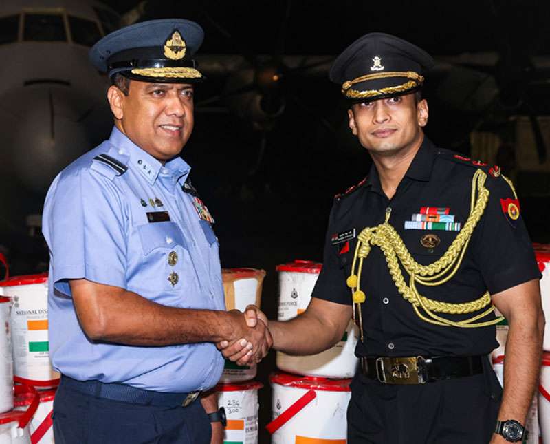 ඉන්දියාවෙන් මෙරටට ආධාර