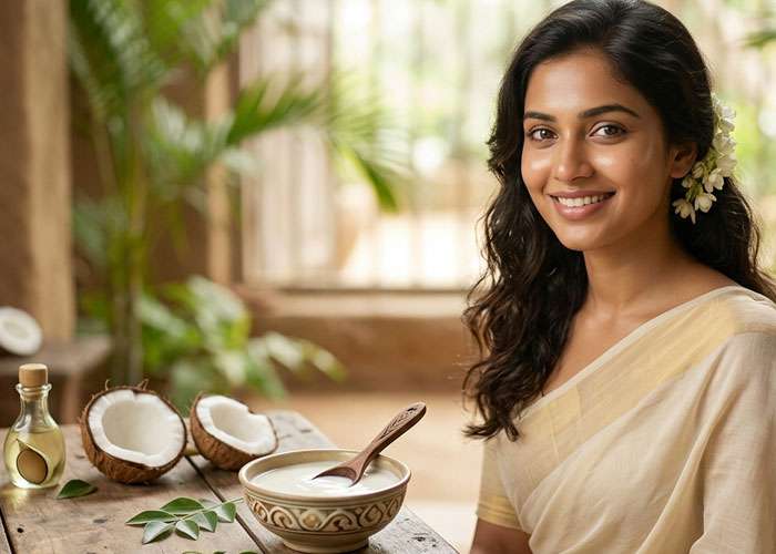 පොල් කිරි වලින් ලස්සන වෙමු