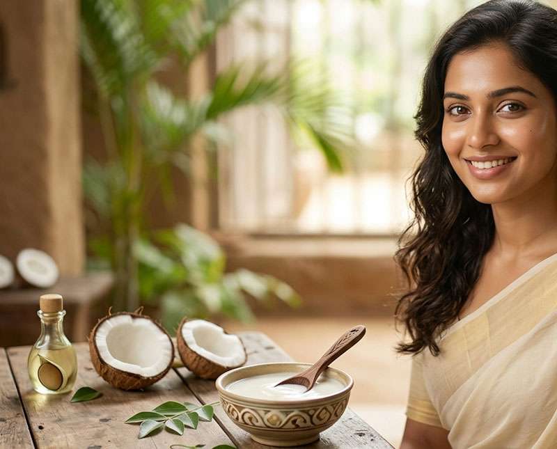 පොල් කිරි වලින් ලස්සන වෙමු