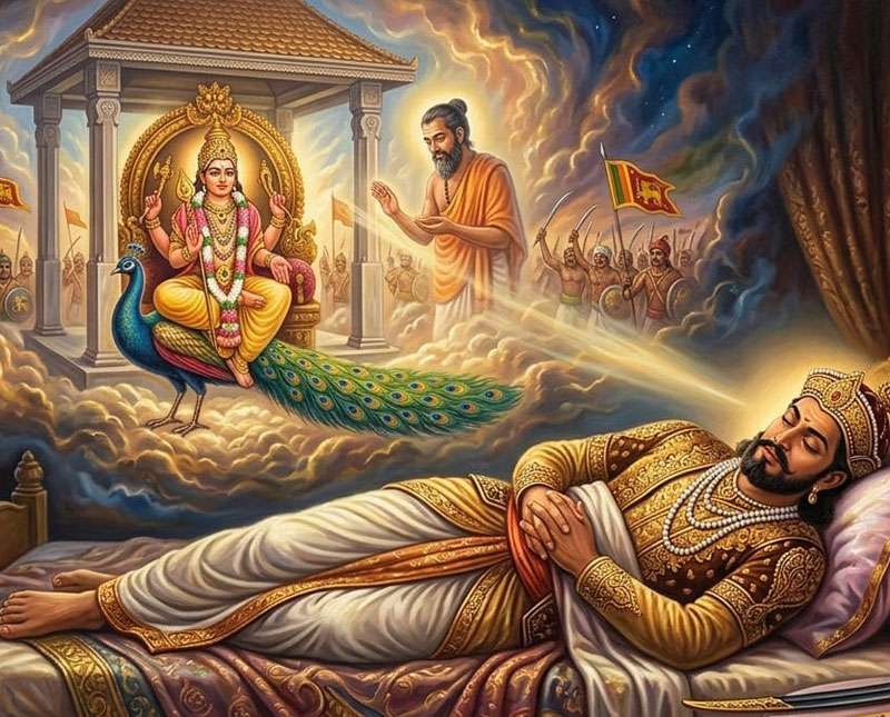 සටනින් ජය ලබන්න දෙවන රාජසිංහ රජු කතරගම දෙවියන්ගේ  ආශිර්වාදය ලැබූ අයුරු