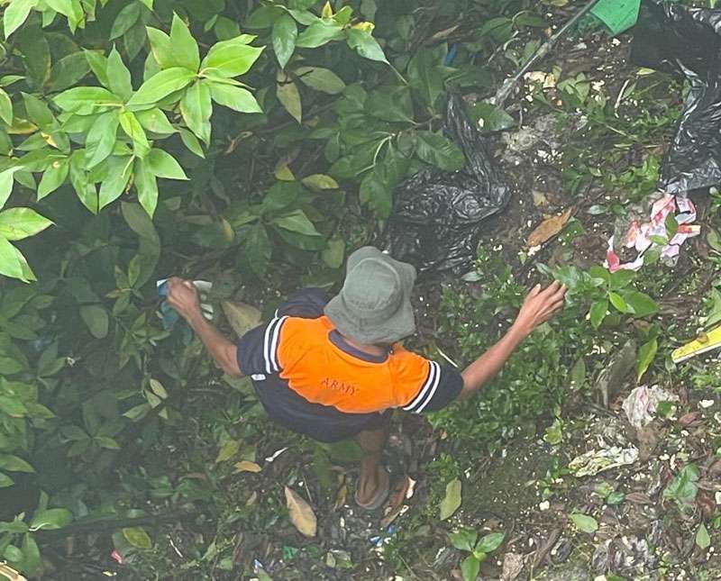 ශ්‍රී පාදස්ථාන භූමිය අපද්‍රව්‍යයන්ගෙන් තොර කලාපයක් කිරීමට යුද්ධ හමුදාව මූලිකත්වය ගනී