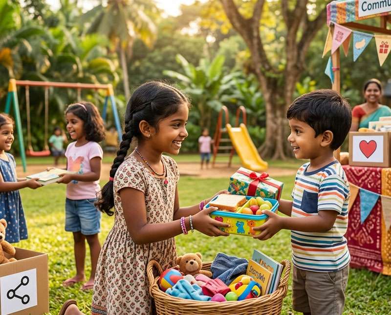 දරුවන්ගේ පරිත්‍යාග ගුණය පුරුදු කරවමු.