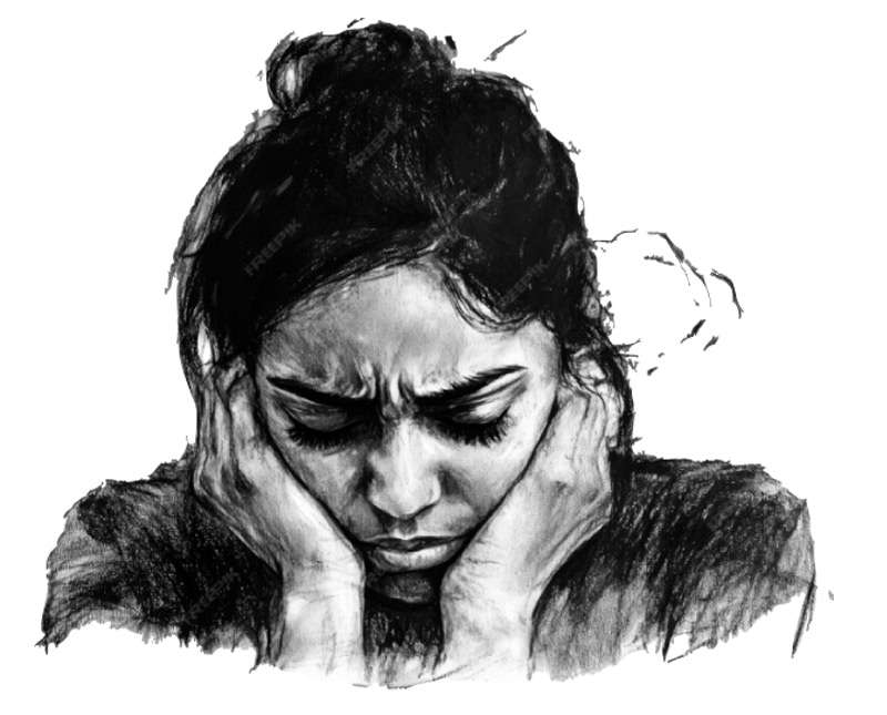 කඳුළු සඟවන ගැහැනු